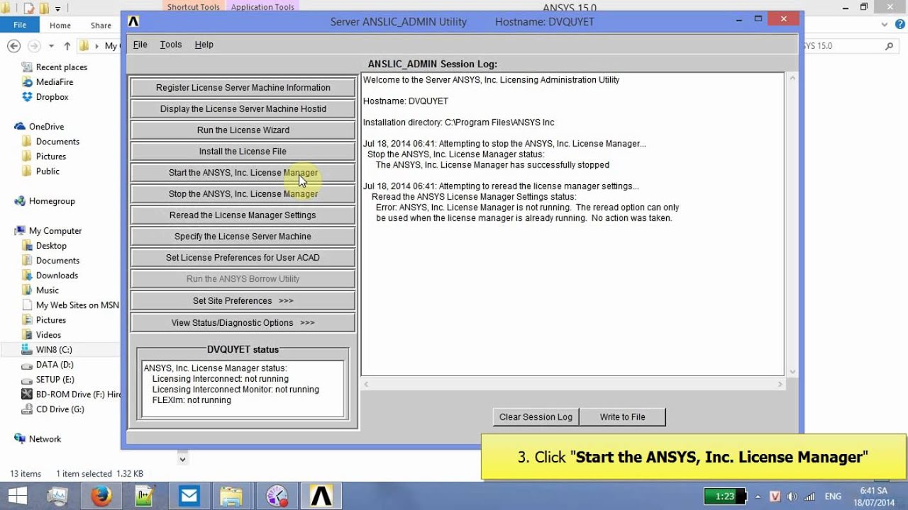 Failover Feature Ansys Acdeic Research Mechanical And Cfd Sepcified In License Prefeerences Is Not Available